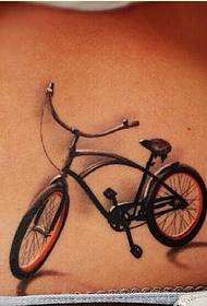 waist personality bicycle tattoo Picture appreciation picture