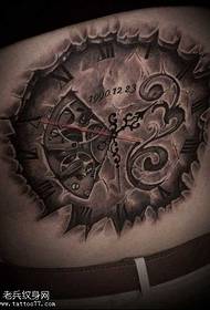 pas mechanické hodiny tetování vzor