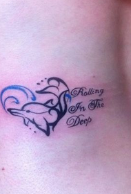 dievčatá pás totem láska delfíny tetovanie obrázky