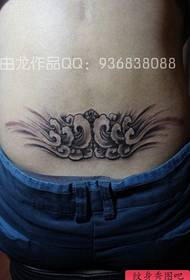 girls waist popular classic cloud tattoo pattern