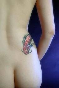 sexy girl side waist beautiful squid beautiful tattoo picture