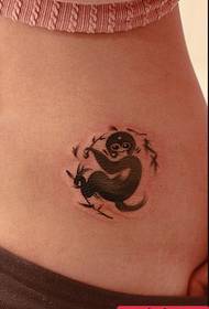 waist naughty ink monkey tattoo pattern