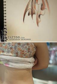 Ink Painting Chinese Style Little Goldfish Tattoo Pattern