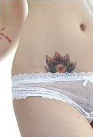 populārā globālā seksīgā skaistuma Tattoo intīmas tetovējuma bilde