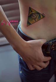 alternatywny trójkąt w pasie Oko tatuaż Zdjęcie