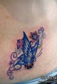 Tattoo show picture recommended a color butterfly vine tattoo pattern