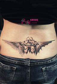 Obraz tatuażu Angel Demon Gemini