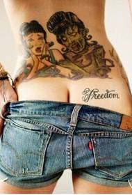 sexy beauty waist beautiful classic ethnic couple tattoo pictures