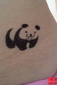 სილამაზის წელის cute totem panda tattoo model