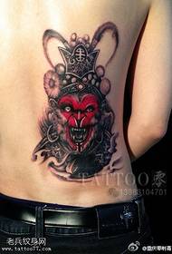 one The waist of the Sun Wukong tattoo work is shared by the tattoo