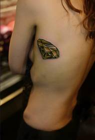 ljepota bočni struk dijamant tetovaža slika
