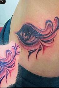 talie de băiat frumoasă imagine de model de tatuaj pentru ochi