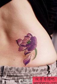 cintura de bellesa bell color de patró de tatuatge de lotus