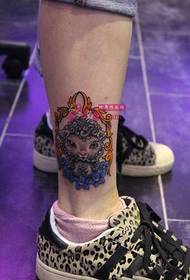 kreativní kotník malé jehněčí módní tetování obrázek
