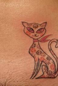 Girls private parts sexy little cat tattoo picture