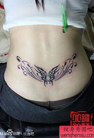 beauty waist beautiful butterfly waist tattoo pattern