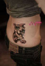 cintura da menina bonito urso bonito tatuagem imagens