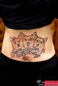 Дјеловање тетоваже паса за жене на струку