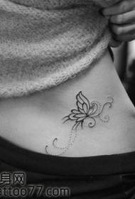 schoonheid taille totem vlinder tattoo patroon