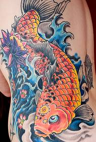 very good looking squid tattoo at the waist