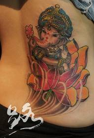 waist color like lotus tattoo body The work is shared by the tattoo show