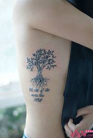 sexy taille belle images de tatouage anglais double arbre