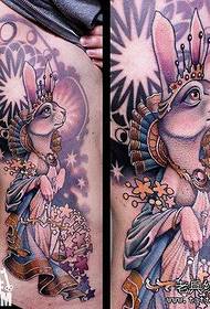tattoo figure recommended a side waist school rabbit tattoo work