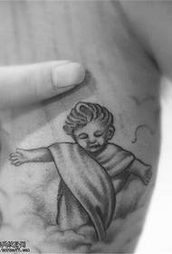 side waist little angel Tattoo pattern