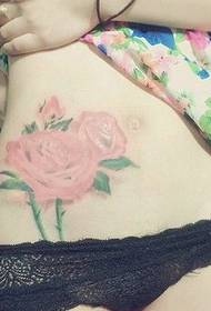 sexy beauty waist charming totem tattoo picture