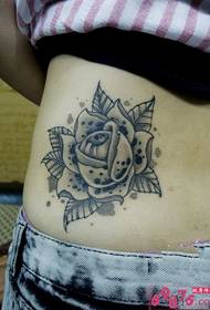 taille sexy rose tatoeage foto's