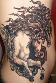 waist fashion avant-garde horse tattoo