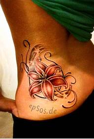 prekrasan lijep struk lijepa lijepa cvijeća tetovaža slika