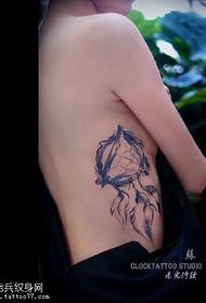 ženski bočni struk osobnost hvatača snova tetovaža uzorak