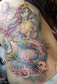 side waist color mermaid tattoo picture is shared by tattoo figure  71914-Tattoo share a tattoo picture of the side waist