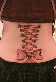 krásná dívka pasu krásné krásné horní tetování vzor obrázek