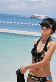 bikini sexy glamor kagandahang baywang ng larawan ng tattoo tattoo na larawan