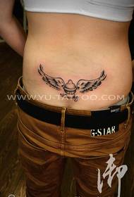 waist wings tattoo works by tattoo figure sharing