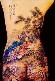 sexy nahé ženy pas Krásne a krásne čínske maľovanie tetovanie obrázok