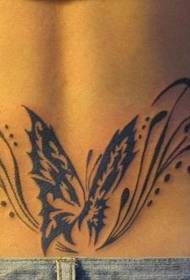 sexy beauty waist elegant butterfly tattoo pattern picture