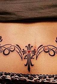 waist tattoo pattern: waist totem waist vine tattoo pattern
