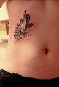 slika seksi struk leptir tetovaža uzorak