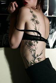 beauty waist beautiful beautiful flower blooming tattoo picture picture