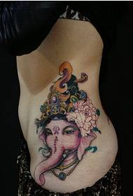 ljepota struk lijep estetski klasični slon tetovaža uzorak slika