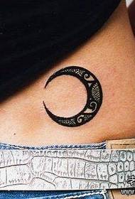 Gumagana ang xiaoqingxin Creative waist moon totem tattoo
