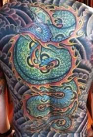 Татуировка Dragon Boy Back Painted Tattoo Dragon Picture