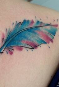 bizkarreko freskagarriak hosto txiki tatuaje eredua