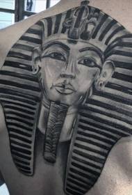 Itzuli estilo errealista Egiptoko idolo tatuaje eredua