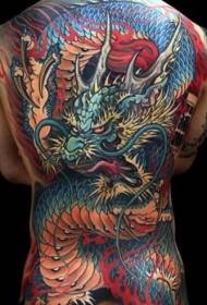 full back gorgeous gorgeous painted dragon tattoo pattern