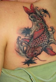 женски гръб личност модел татуировка калмари
