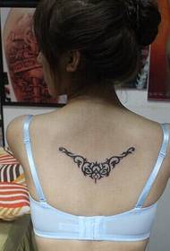 back simple totem tattoo